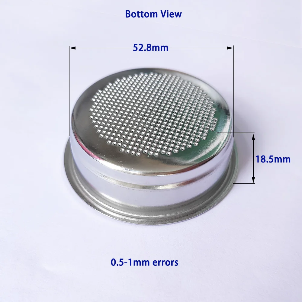 51mm Single-Cup Non-Pressure Coffee Machine Filter Basket for Household Coffee Maker Kitchen Accessories Parts coffee machine filter bowl