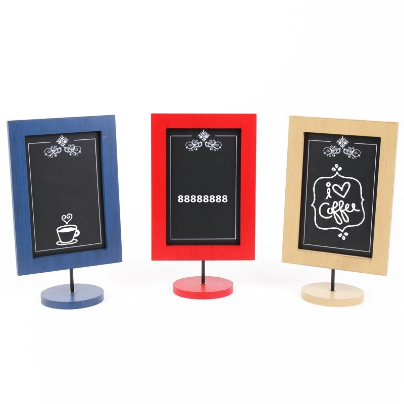 European Pastoral Small Chalkboard Message Board Decorative Boards Creativity Wood Decoration Crafts Shop Bar Desktop Home Decor