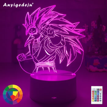 

Dragon Ball Night Light 3d Illusion Goku Figure Nightlight for Kids Bedroom Decoration Cool Led Table Lamp Anime Gift for Him