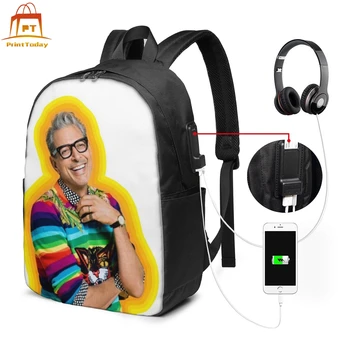

Jeff Goldblum Backpack Jeff Goldblum Backpacks High quality Teenage Bag Trending Print Men - Women Bags