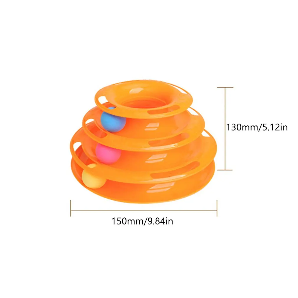 Three-layer cat carousel cat, toy, three-story tower track cat carousel