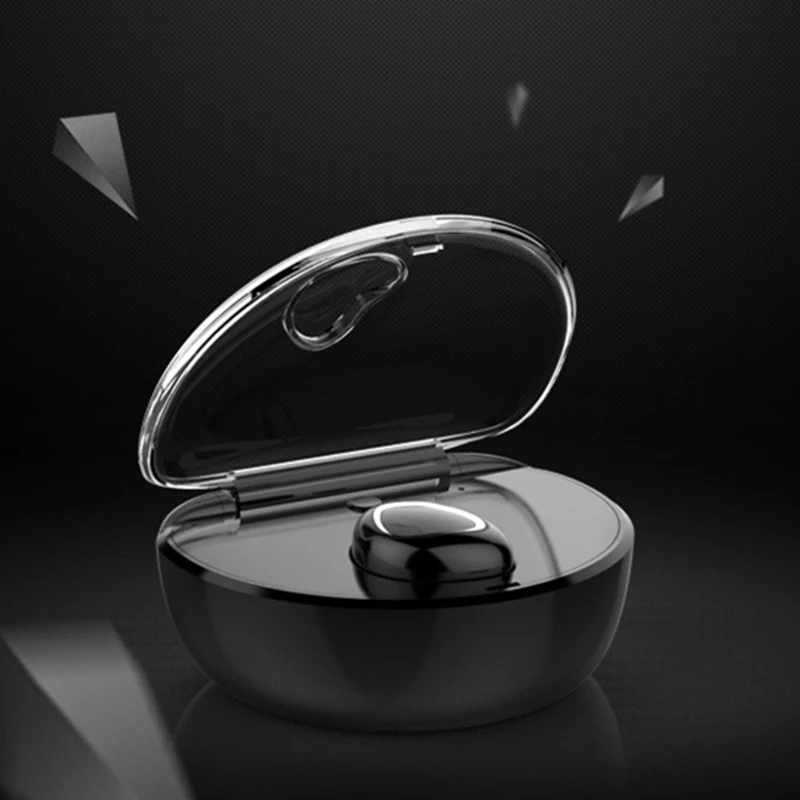 1 шт. Мини Bluetooth наушники невидимая Беспроводная гарнитура наушники с зарядным устройством для спорта GV99