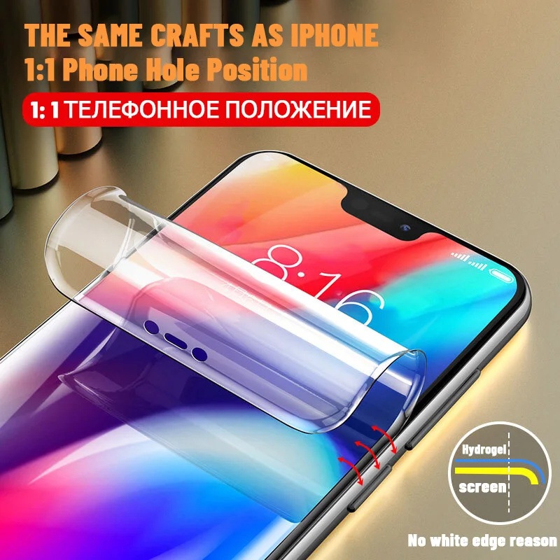 35d полное покрытие Гидрогелевая пленка для Iphone 7 Plus Защита экрана для Iphone 8 Plus 6 6s X Xr Xs 11 Pro Max без стекла