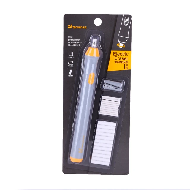 Adjustable Mechanical Rubber Electric Eraser Pencil Refill Mechanic Stationery for Kids Highlights For Sketch Drawing B