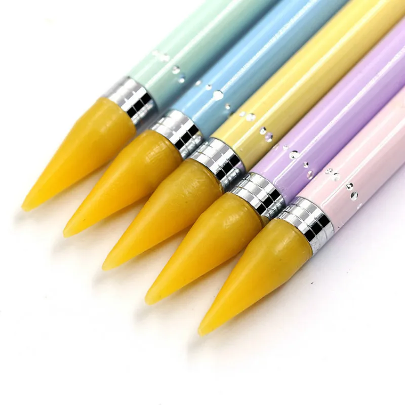 1 шт. двухсторонняя расческа ручка гвоздики со стразами сборщик воск карандаш кристалл ручка для бисера инструмент для дизайна ногтей