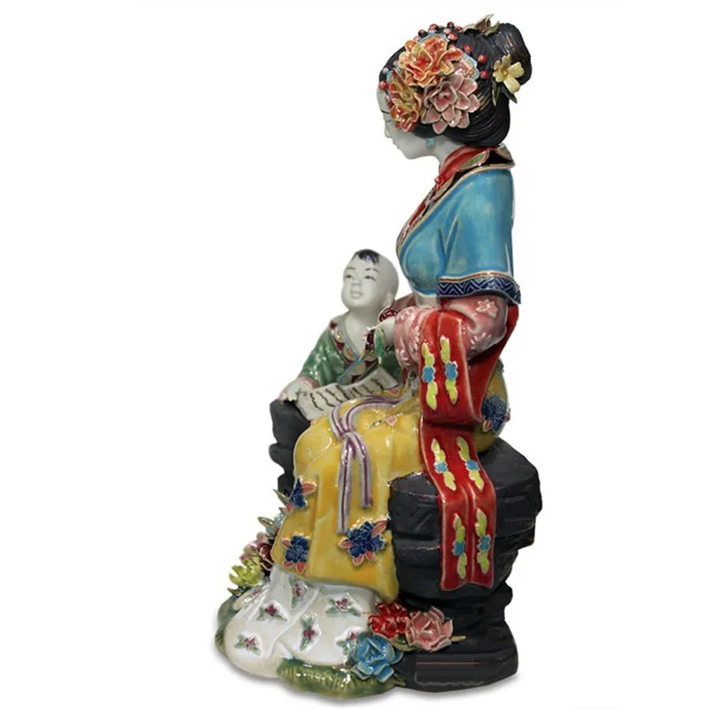 Китайские Jinling 12 антикварные женские фарфоровые куклы скульптуры красивые женские статуэтки винтажные коллекционные домашний декор R2393