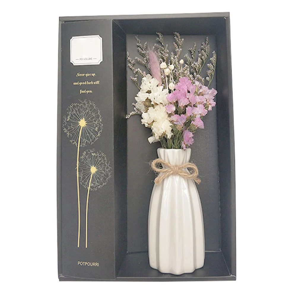 Сухой цветок с вазой набор Арома диффузор набор офисный аромат снимает стресс легкий изысканный домашний декор эфирное масло