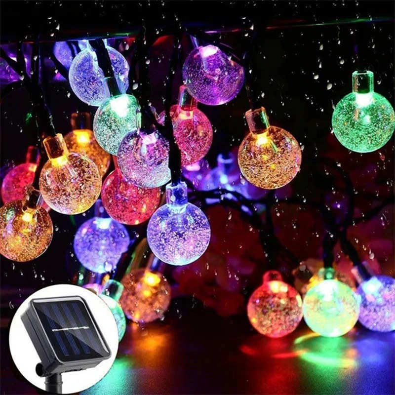 LED Solar Bubble Crystal Ball Lights