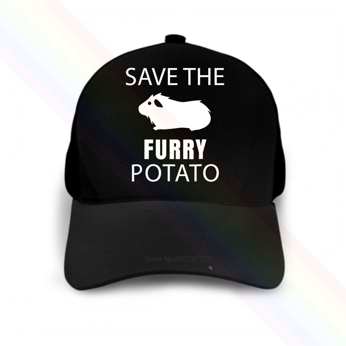 Save The Furry Potato Guinea Pig 2020 Newest Black Popular Baseball Cap Hats Unisex | Аксессуары для одежды