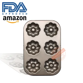 

Round Flower Shape Sweet Circle Cake 6 Even Model Originality Diy Hollow Bread A Snack High Carbon Steel No Touch Baking Roast