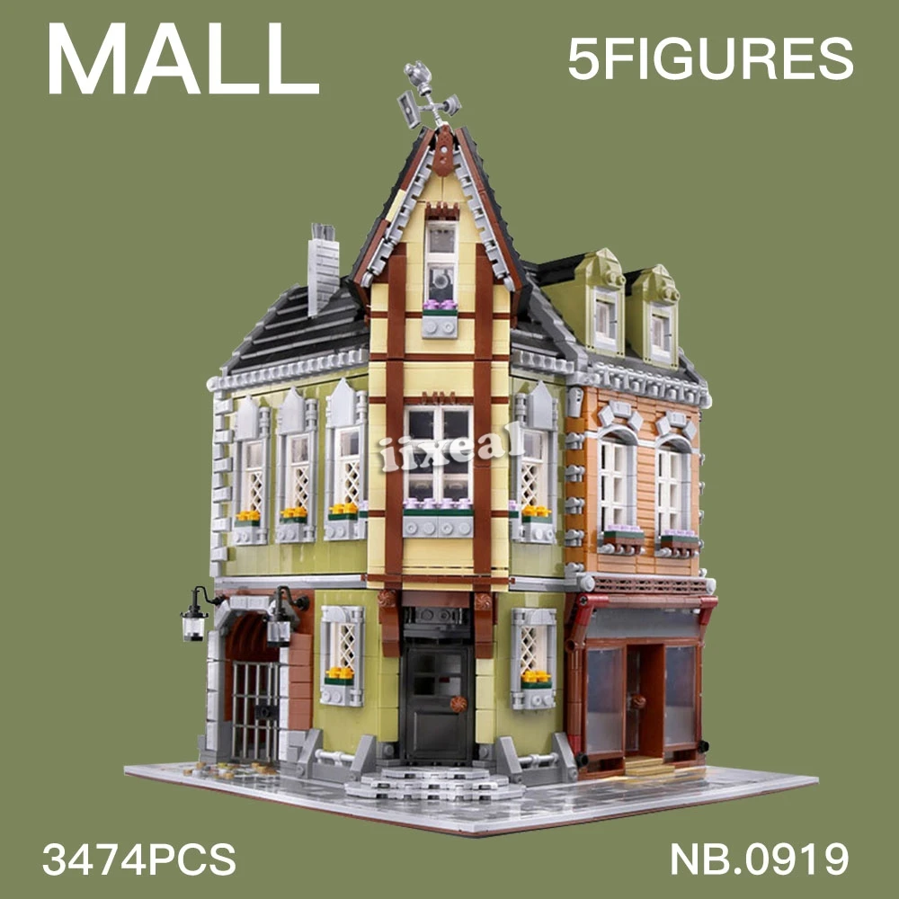 3474pcs The Corner Mall Market Model Building Blocks Stree View Architecture Bricks Toy Boy | Игрушки и хобби
