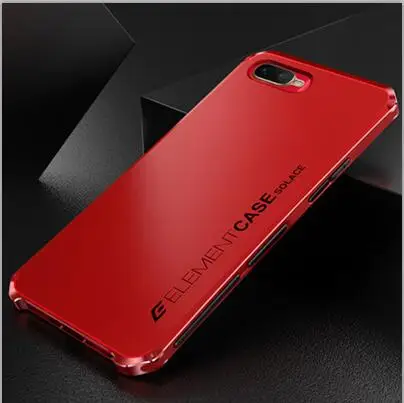 Металлический каркас телефона чехол для OPPO K1k1 тонкий жесткий алюминиевый Гибридный ПК корпус для OPPO K 1 Чехлы для OPPOK1 Funda - Цвет: All Red