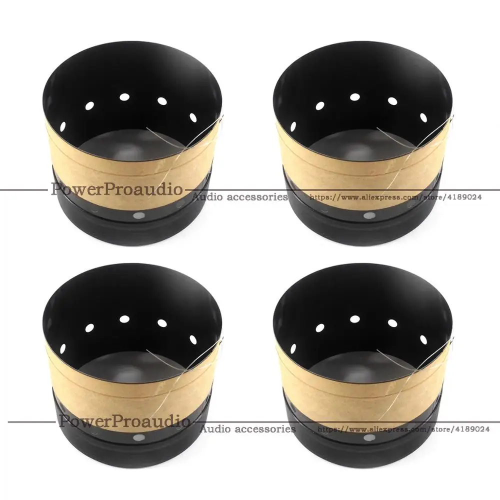 4 шт. 76 мм 3' дюймовый черный алюминиевый бас низкочастотный громкоговоритель спикер звуковая катушка