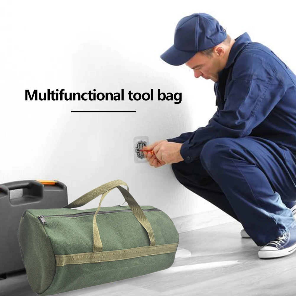 Multi-functional Hardware Handbag Durable Thick Canvas Pouch Tool Bags Portable For Electrical Tool Tote Bag Multifunction Case 2