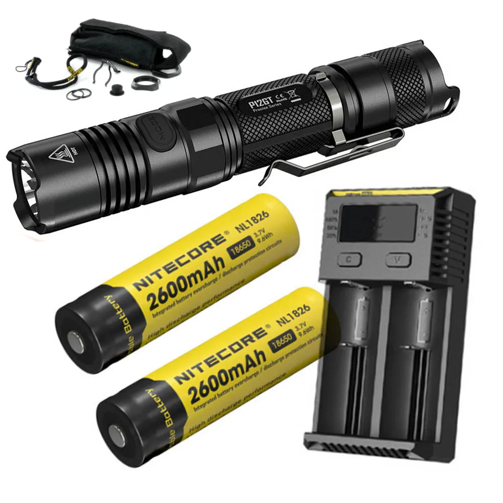 NITECORE P12GT светодиодный тактический вспышки светильник CREE XP-L HI V3 Светодиодный max 1000 люмен луч расстоянии 320 метр портативный фонарь поисковый спасательный светильник