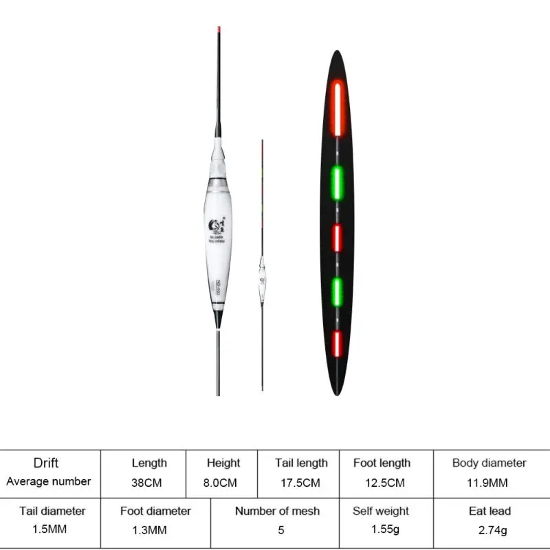 Умный поплавок для рыбалки, сигнализатор укуса, приманка для рыбы, светодиодный светильник, автоматическое изменение цвета, ночной электронный сменный буй для зимней рыбалки