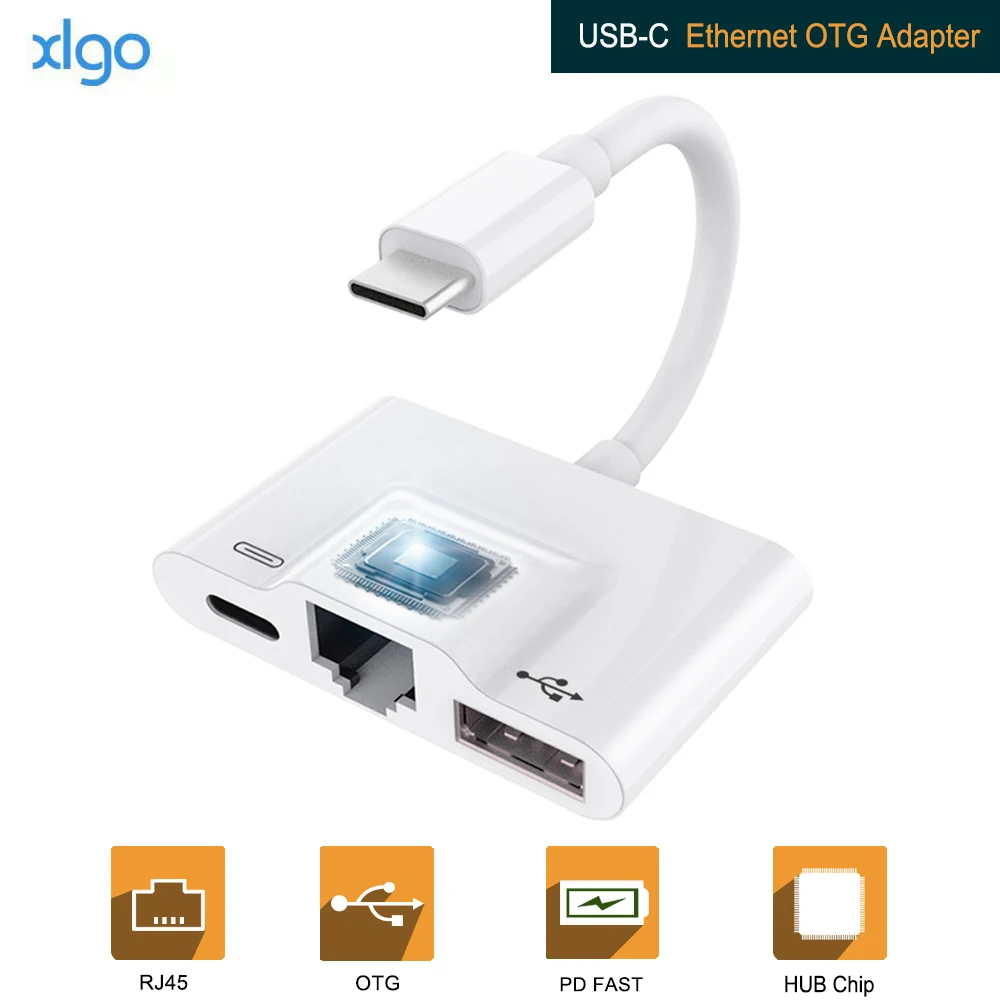 USB C to RJ45 Ethernet LAN Wired Network adapter for New iPad Pro Pixel 2/2XL 3/3XL with OTG Digital Camera Connection kits | Мобильные