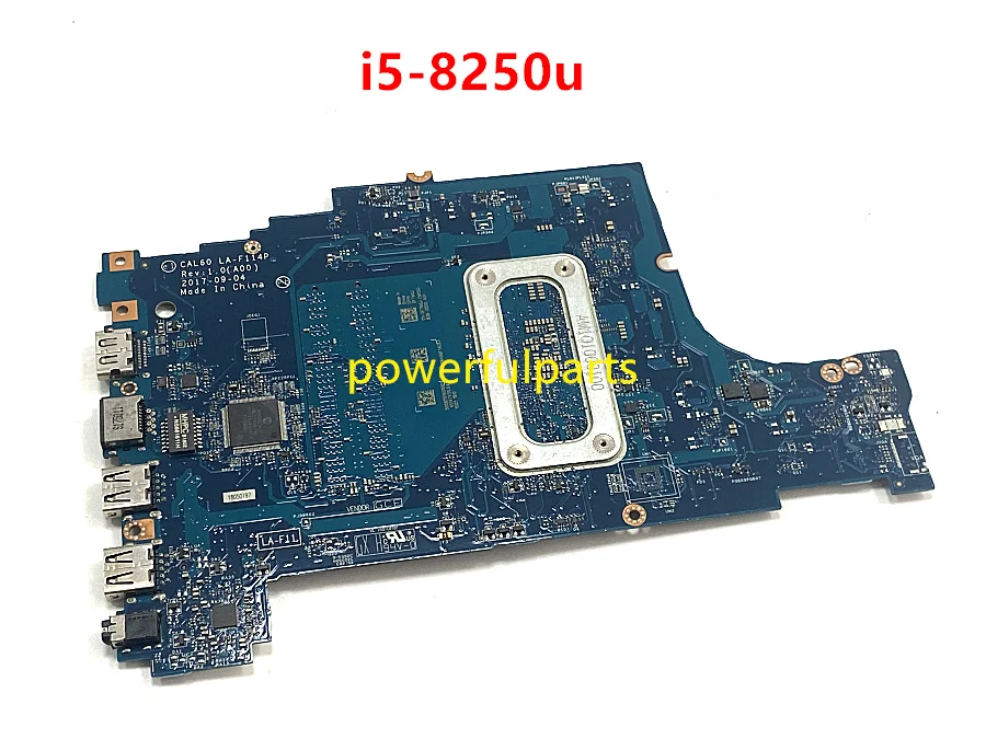 CAL60 LA-F114P motherboard for DELL inspiron 5770 5570 laptop mainboard with i5-8250u 0F7MGJ CN-0F7MGJ 100% working best motherboard 