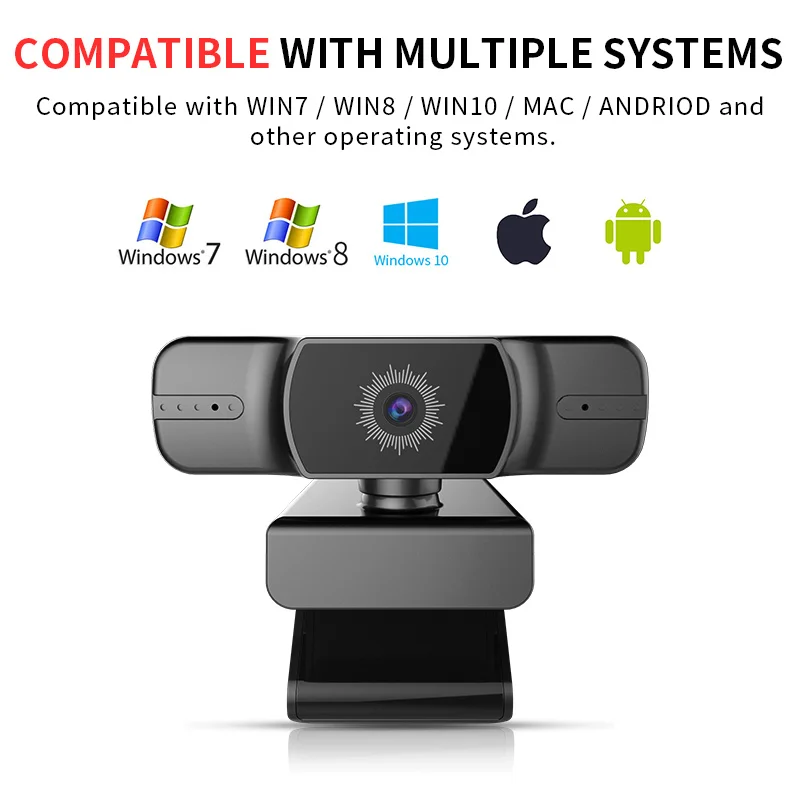 HD веб камера Встроенные микрофоны 1080P Веб USB Clip on Настольные ноутбуки ПК игровая