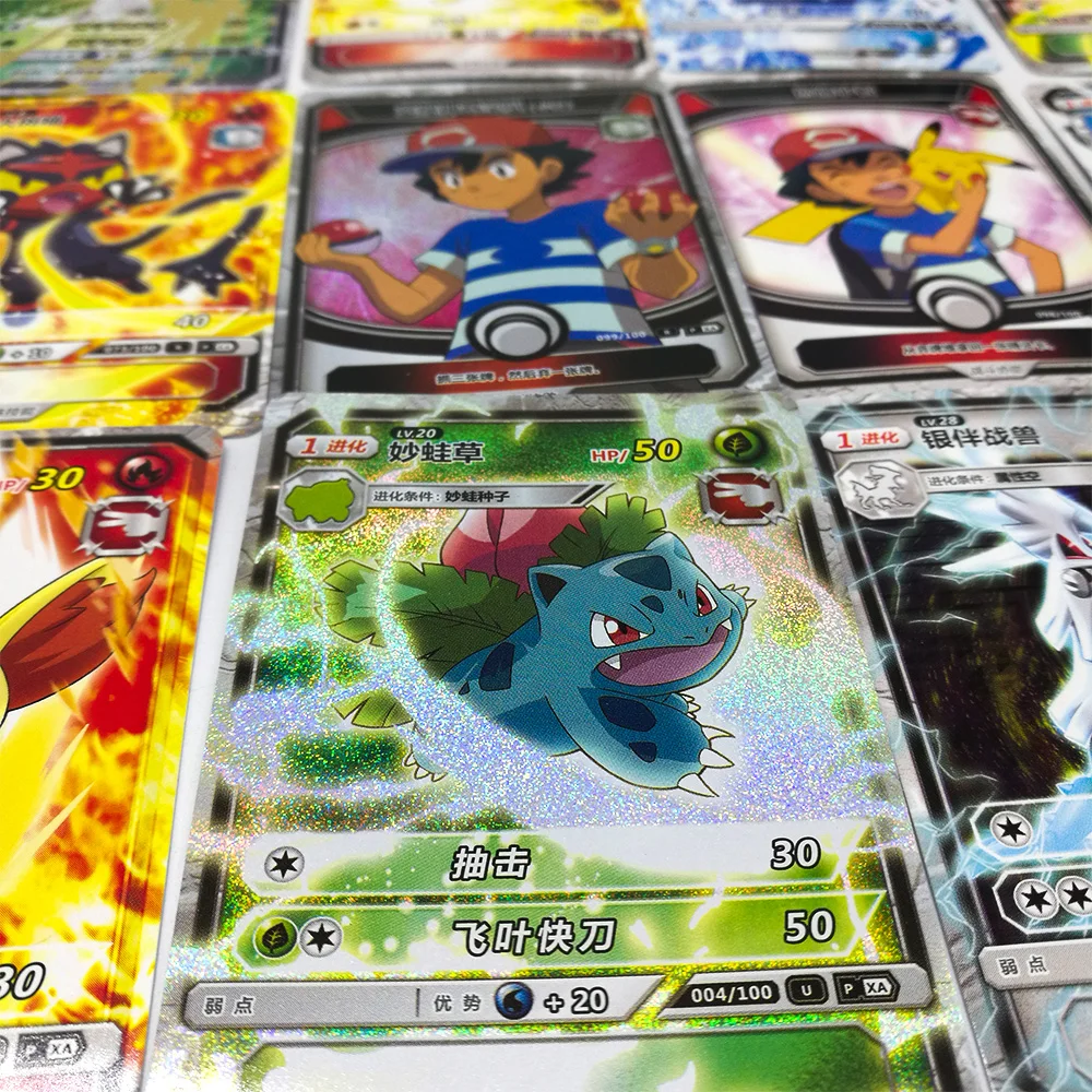 TAKARA TOMY карточный стол Настольная игра 150 шт./компл. 5 шт./пакет флеш-карта игрушки для детей рождественские подарки карты покемон коллекции