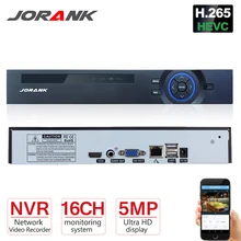 Jorank CCTV NVR 16CH Onvif H.265 HDMI 1080P сетевой видеорегистратор для ip-камеры NVR 16 каналов 960P 8 каналов 1080P P2P Облако