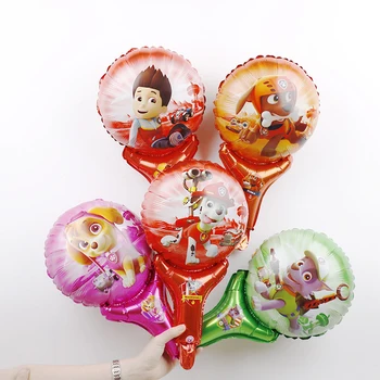 

SPIN MSATER Aluminum Birthday Party Balloon Decoration Cartoon Printed Anime Figures Ryder Marshall Rubble Rescue Dog Balloon