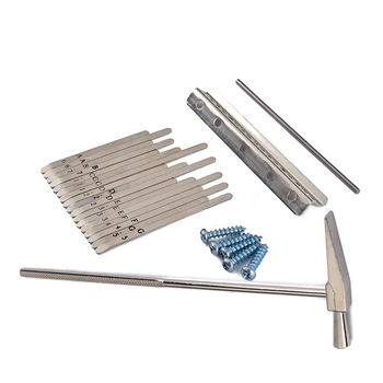 

Musical Steel Keys for 17 Keys Kalimba Shrapnel with Tuner Hammer Portable Music Accessory