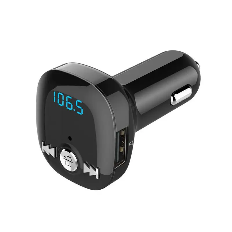 Автомобильный Bluetooth MP3-плеер с двумя USB зарядными устройствами светодиодный дисплей Автомобильный Bluetooth MP3 музыкальный плеер Hands-free fm-передатчик подходит для tf-карты