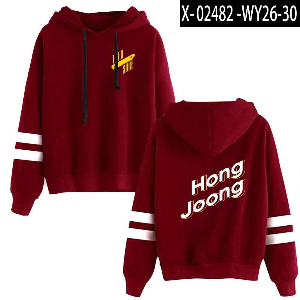 Красный KPOP fans ATEEZ толстовка женская одежда забавные женские Jpop толстовки хип хоп полиэстер/хлопок Harajuku спортивный костюм - Цвет: Red