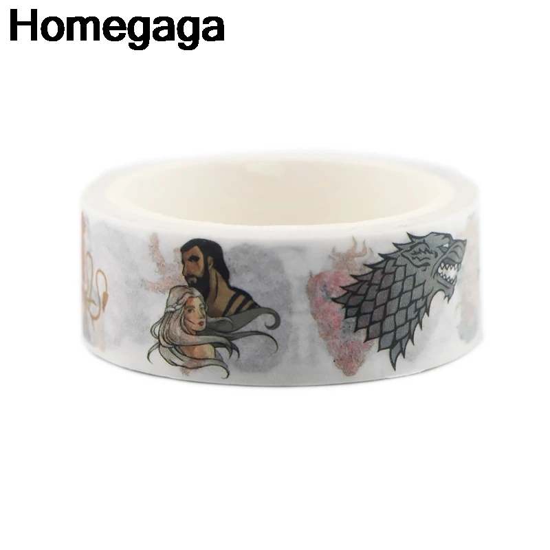 10 шт./партия Homegaga Игра престолов самоклеющаяся декоративная лента канцелярские наклейки Скрапбукинг пастеры DIY маскировки declas подарок D2345