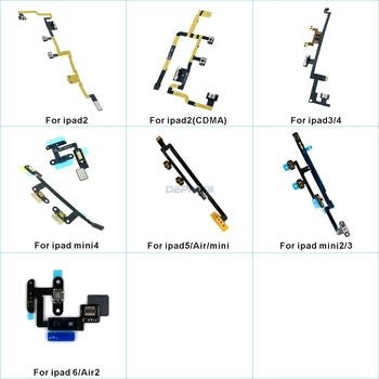 

New For iPad 2 2(CDMA) 3 4 mini 2 34 5/Air/mini 6/Air2 Power on/off Volume Switch Button Control Flex Cable Replacement