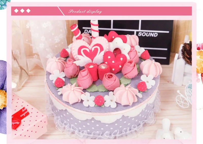DIY simulation cake Learning Education toys kids craft toys DIY storage box home decoration Christmas birthday gifts