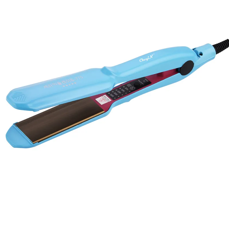 Plancha electrónica onduladora de titanio para el cabello, herramienta de  peinado, plancha de maíz, alisado, corrugado - AliExpress Belleza y salud