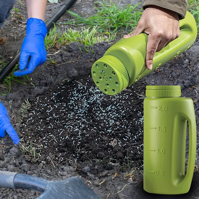 Egységes Színű Kézi Terjedő Vetőmag -Diseminátorok Jégmag -Szórók Kerti Szerszámok Kiegészítők Palack Fűmaghoz Jardin