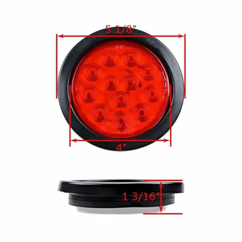 

Accessories Reverse Light Car Auto 12-LED Round Taillight 12V 6W Waterproof