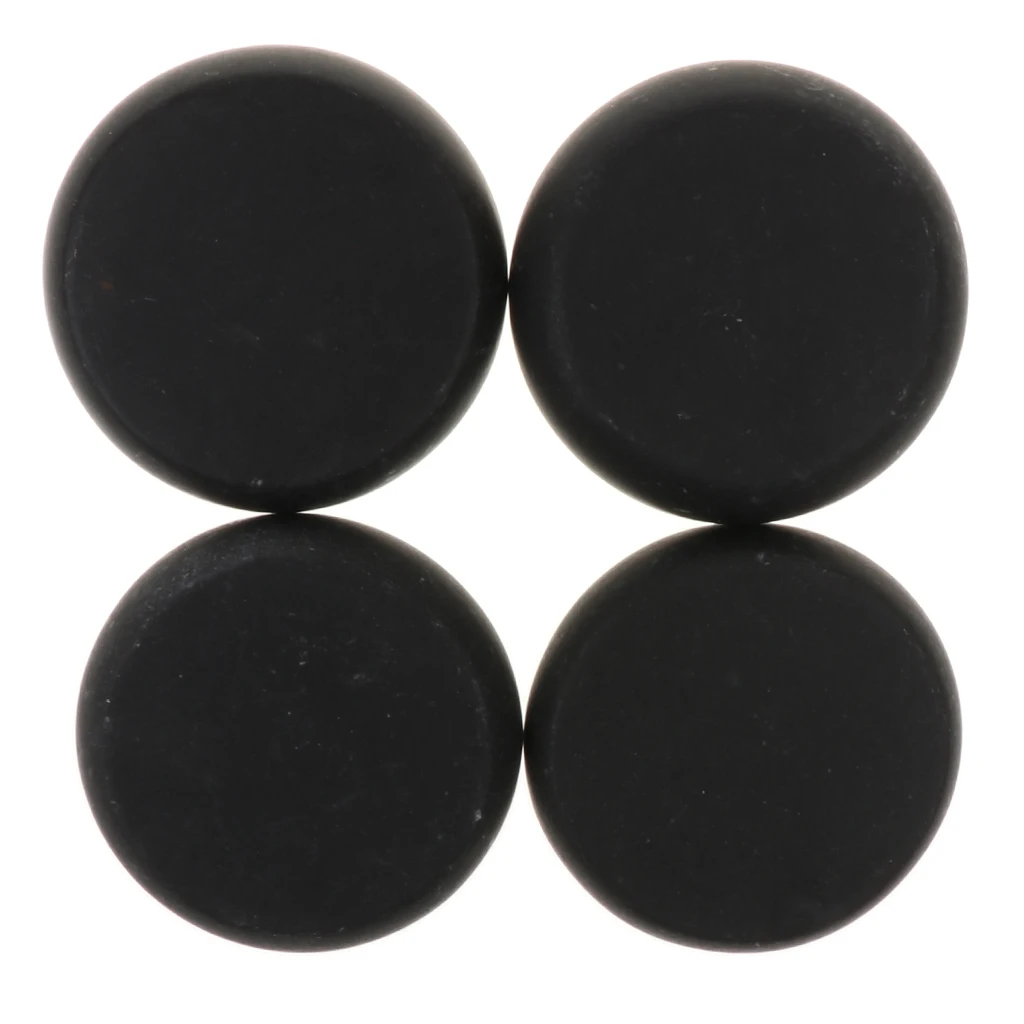 4Pcs Black Lava Natural Energy Massage Stones for Personal SPA Hot Compress Spa Rock Basalt Body Health Care Stone