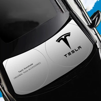 

Car Styling Windshield Sunshade Abat Vent Front Window Screen UV Resistant Protector Sun Shade Decor For Tesla Model 3 Model X S