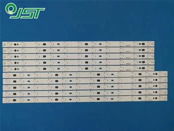 

95% New 10pcs/Kit LED strips for TOSHIBA 58 TV 58L1350U 58L4300U DP58D33 P58D33 LE58F3281 V580HK1 L06 V580H1 LD6 TLDC2 TRDC2