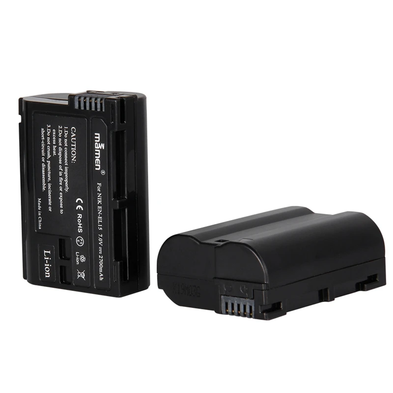 Mamen 2 шт. EN-EL15 EN EL15 ENEL15 EL15A батарея для цифровой камеры+ ЖК-дисплей USB двойное зарядное устройство для Nikon D810 D7000 D750 V1 D610 D600E D8
