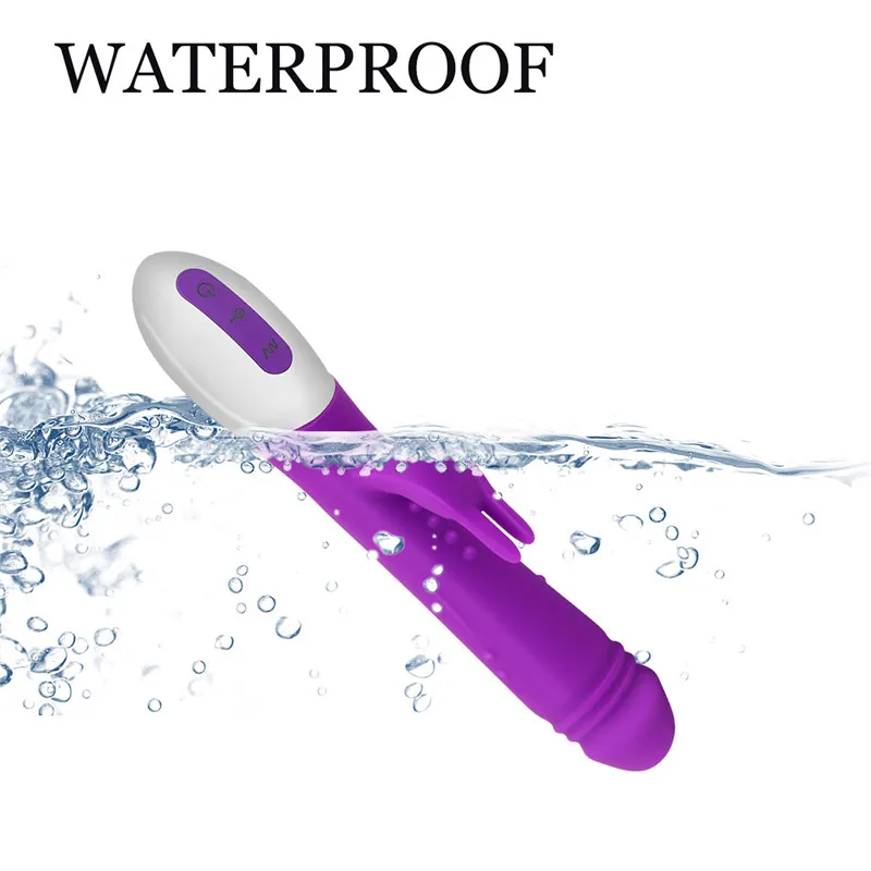 Двойной мотор G spot кролик фаллоимитатор вибратор с 10 режимами вибрации для