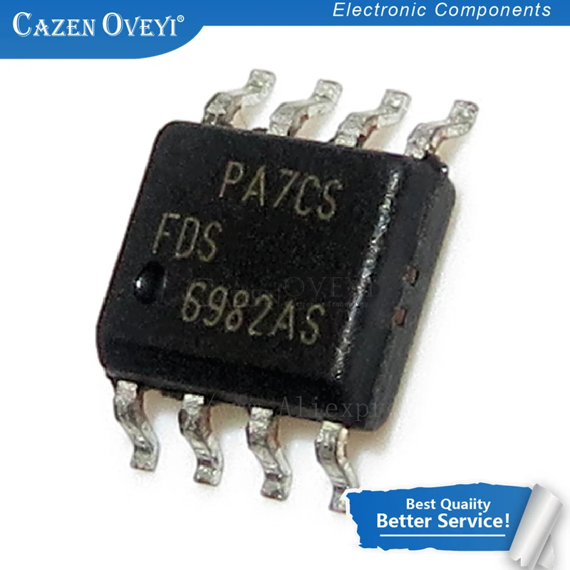 10 шт./лот FDS6982 6982 SOP-8 Dual N-Channel Notebook Supply MOSFET новый оригинальный чип для ноутбука |