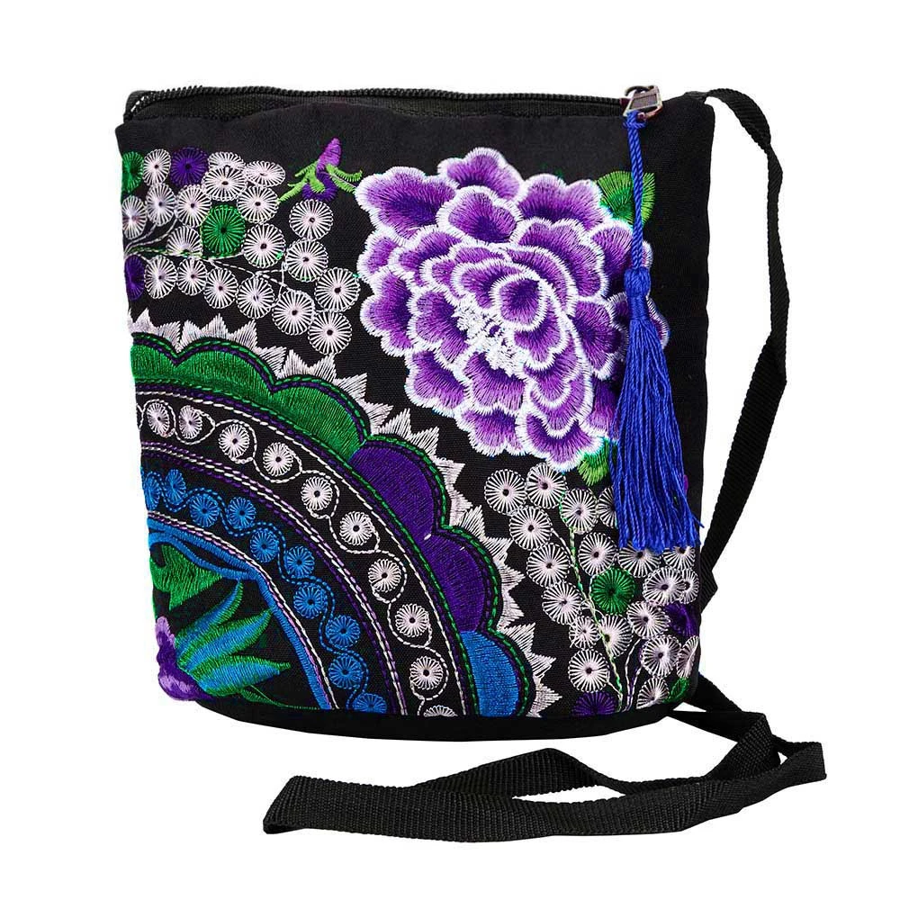 Long Wallets Luxury Purses Women Ethnic Handmade Embroidered Canvas Wristlet Clutch Vintage Purse Business CardHolder 816