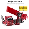 Realistic Shape Simulation RC Heavy Duty Truck Large Load 45 Degree Turning Bucket Sound Effect Fully Controllable RC Truck Toy 3