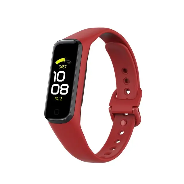 Silicone Sport Band Strap For Samsung Galaxy Fit 2 SM-R220 Watch Bracelet Replacement Watchband Correa For Samsung Galaxy Fit2 Red