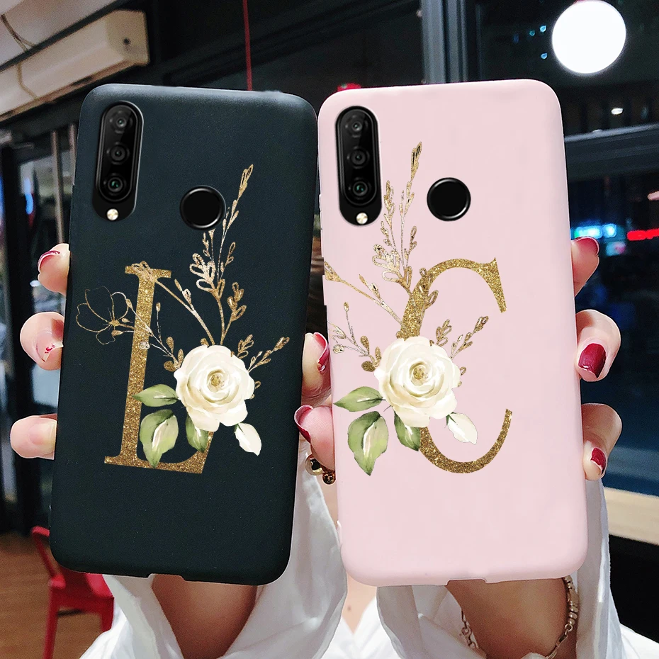 Per Huawei P30 Lite Custodia Personalizzata Lettere Carine Custodia Posteriore In Silicone Tpu Per Huawei P30 Pro P 30 Lite P30Lite Custodia Paraurti 