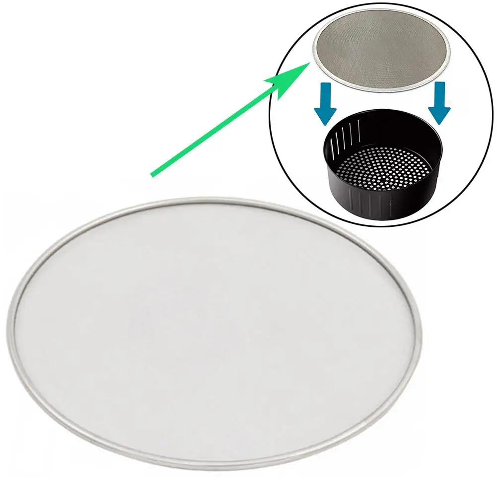 19/21/23/25cm Air Fryer Accessories Stainless Steel Oil Splatter Screen Anti Grease Splash Scald Proof Frying Pan Cover