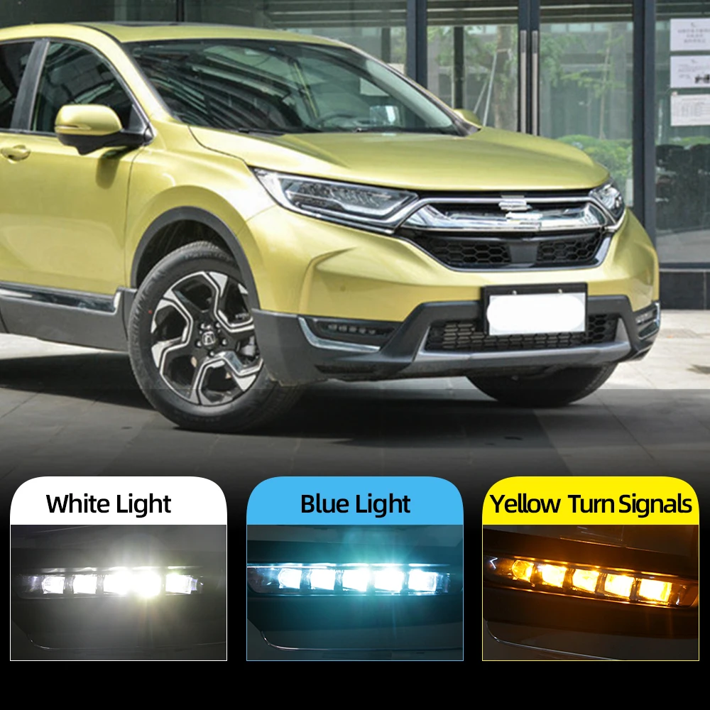 1 пара автомобильных мигающих дневных ходовых огней для Honda CR V CRV 2017 2018