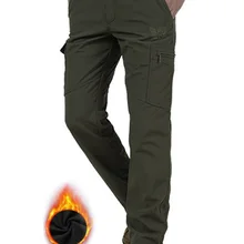 Combat-Pants Hunting Trousers Tactical Windproof Men for Hiking Plus Velvet Men's Autumn