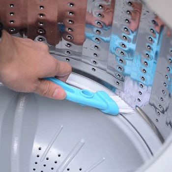 

New Multifunction Double Head Bathroom Cleaning Brush Washing Machine Slot Cleaning Brush Hard Hair Inner Tube Clean Brush