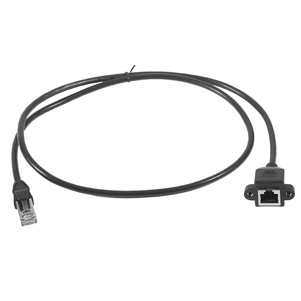 60 см/100 см штекер к гнезду RJ45 винт Панель Крепление Ethernet LAN Сетевой удлинитель для ноутбука для ПК